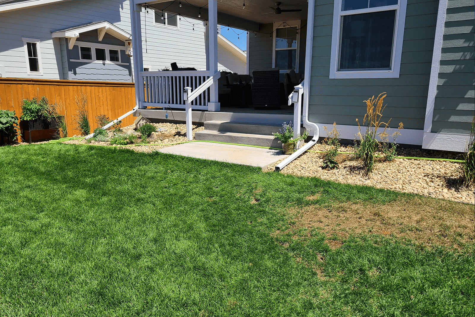 Before: Pool and hardscape installation