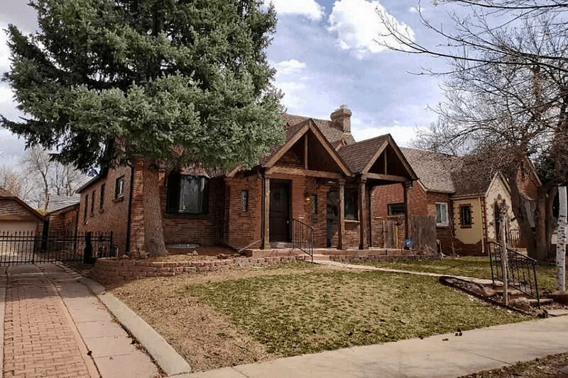 Before: Backyard hardscape project