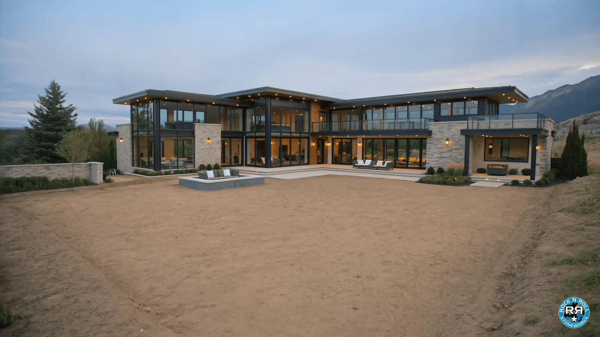 Rock N Roll Stoneworks luxury outdoor hardscape project in Colorado