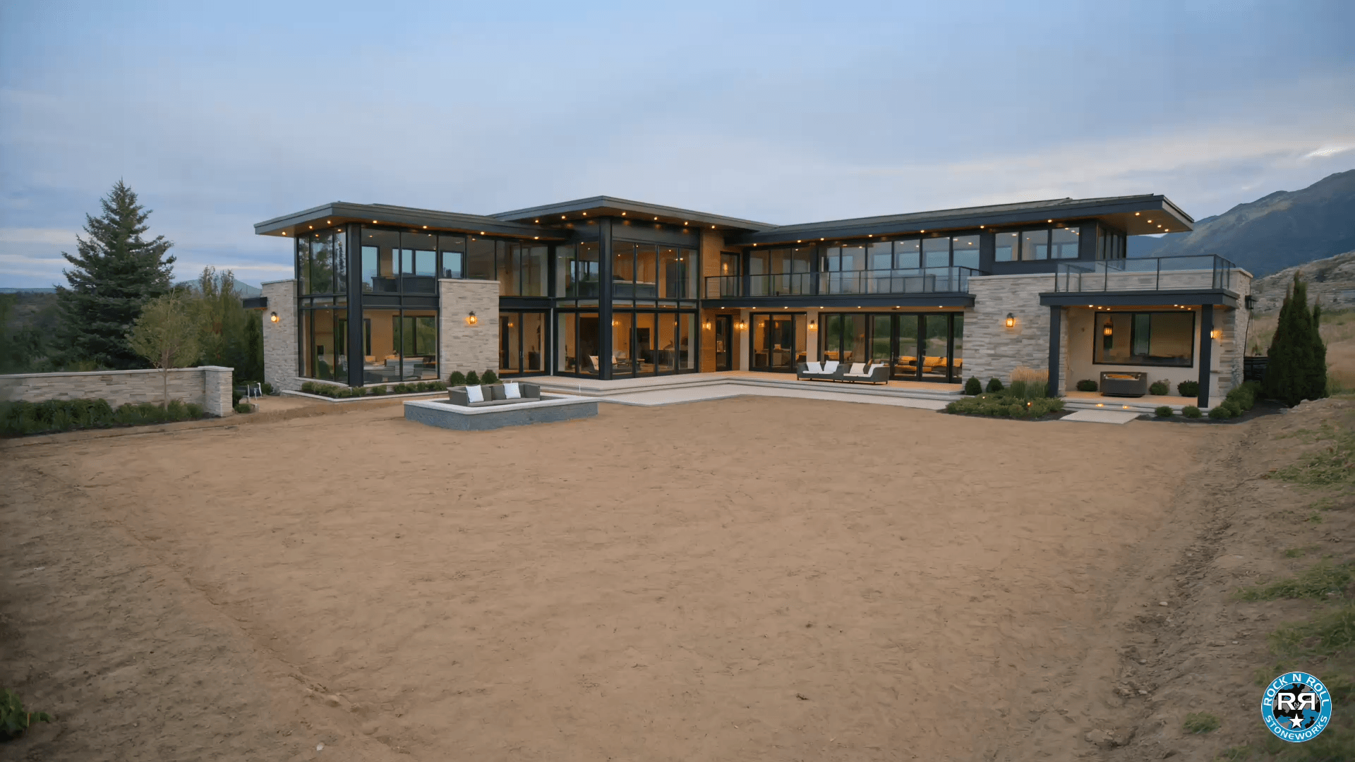 Rock N Roll Stoneworks luxury outdoor hardscape project in Colorado