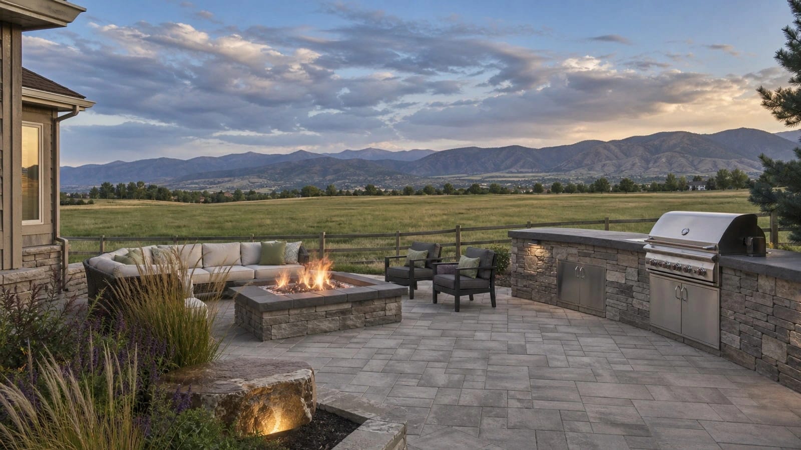 Outdoor living and hardscape in Lafayette, Colorado